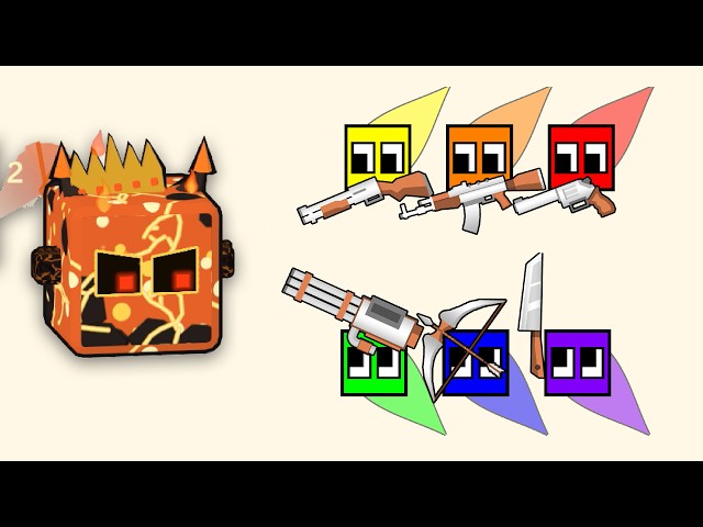 Squares vs Magma King - Survival Battle