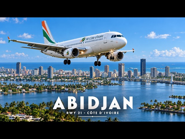 Fenix A319 Landing at Abidjan DIAP RWY 21 MSFS 2024 RTX 4090 Ultra Settings