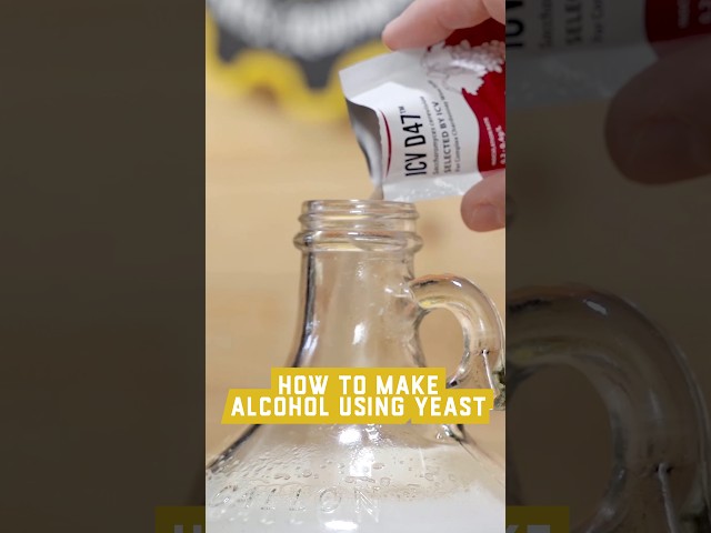 How to make alcohol using yeast