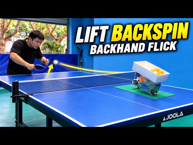 Backhand Flick vs Backspin: Feel the Lift with a Table Tennis Robot