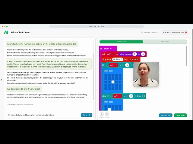 Everything you need teach AI Literacy with MicroChat in eight minutes.