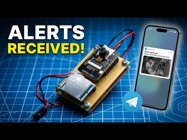 ESP32-CAM Security System EXPOSED: Motion Detection + Phone Alerts Tutorial