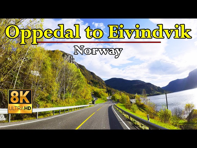 Oppedal to Eivingvik, Norway | Autumn Along A Part Of The Sognefjord | 8K POV & ASMR