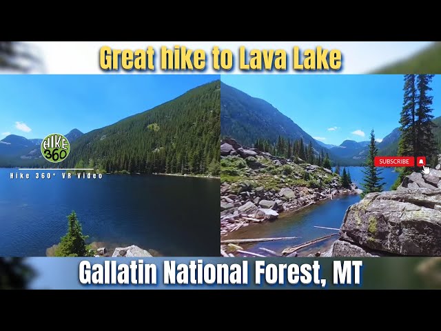 Great hike to Lava Lake in Gallatin National Forest, MT (Hike 360° VR Video)