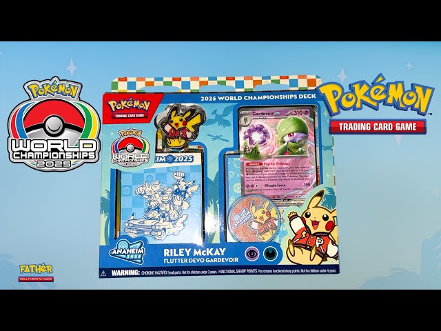 Pokémon Riley McKay Flutter Devo Gardevoir 2025 World Championships Deck Unboxing