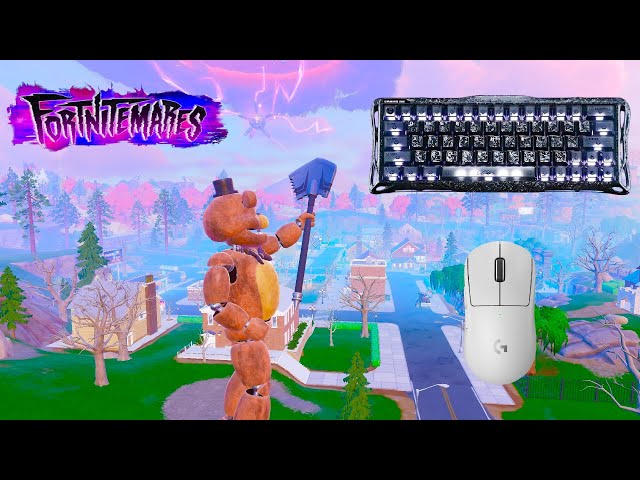 *NEW* FORTNITEMARES BATTLE  ROYALE 🏆GravaStar V60 Pro ASMR😴Satisfying Keyboard Fortnite 900 FPS 4K