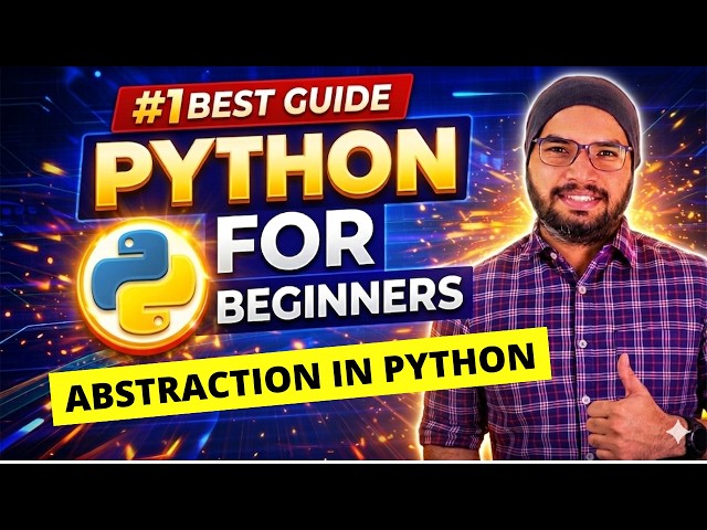 #59 Abstraction in Python | Python Tutorial For Beginners
