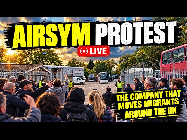 🟡 LIVE: AirSym Protest - Migrant Transportation Company