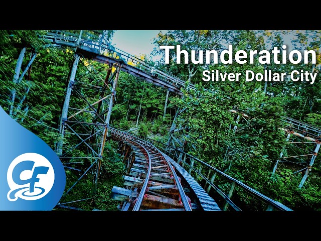 Thunderation front seat on-ride 4K POV Silver Dollar City
