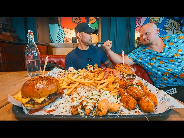 This “Phat Boy” GOURMET Burger Platter Challenge Is Meant To Feed Multiple People!