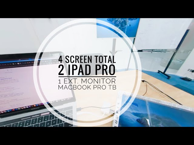 Sidecar, Duet and 4th monitor in 360 video with iPad Pro 2018
