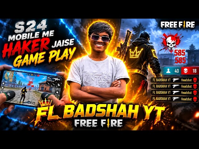 After Long Time RankPush (S24 MOBILE)📱📲- Free Fire Live !! #s24 #s24mobile #freefire  #flbadshahyt