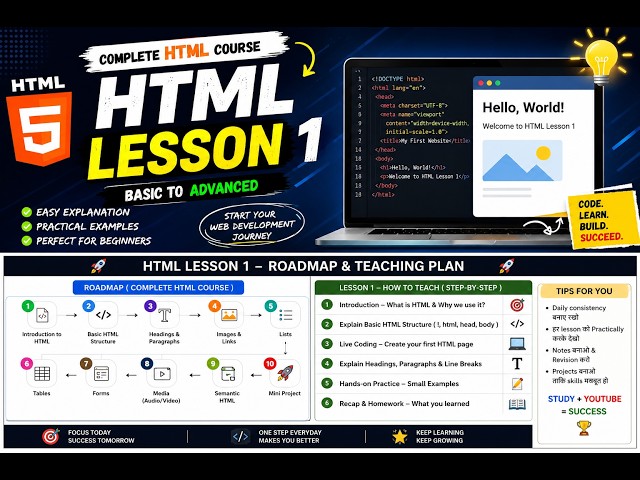 Code With Piyoosh | Web Development Tutorial #html