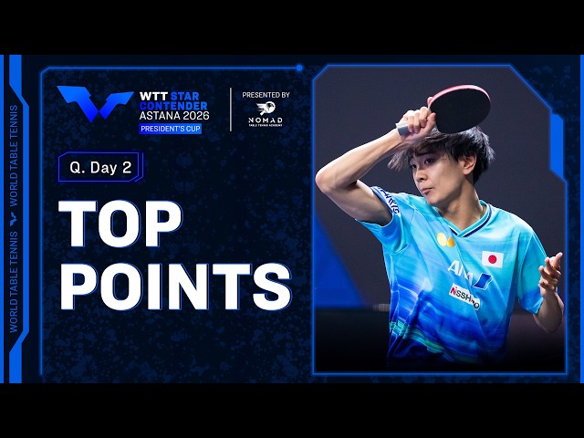 Top points of Qualifying Day 2 | #WTTAstana2026