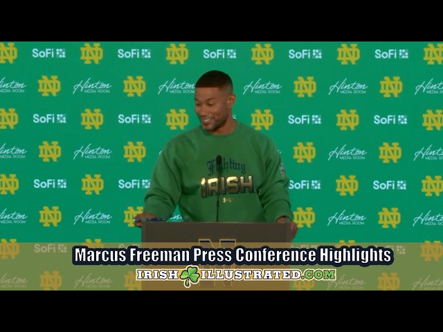Highlights from Marcus Freeman's Monday Press Conference (Stanford)
