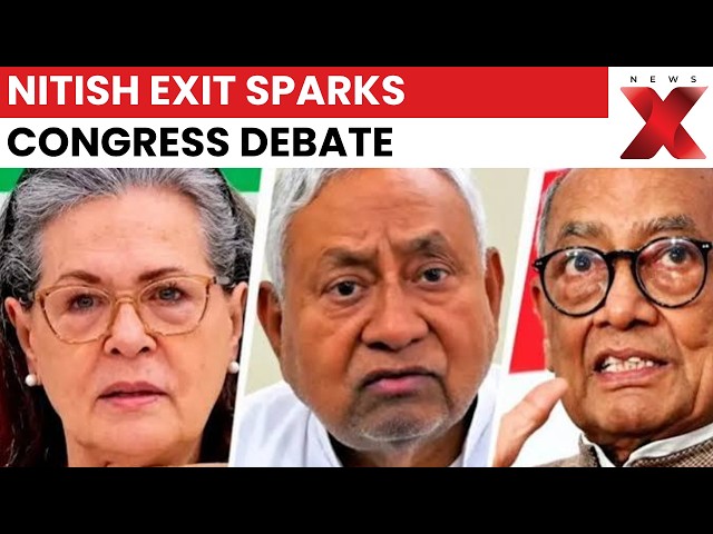 Sonia Gandhi vs Digvijaya Singh: Nitish Kumar’s INDIA Bloc Exit Sparks CWC Debate | NewsX