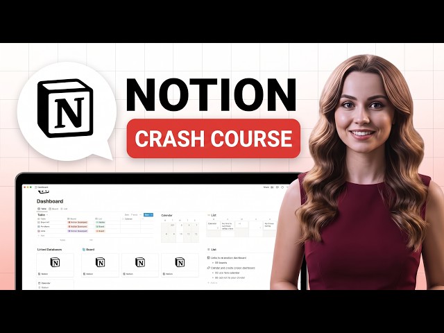 Notion Crash Course for Beginners 2026 | Learn to Use Notion FAST