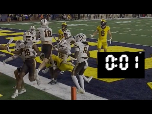 The Big Ten releases footage showing controversial call was CORRECT |  Michigan Vs Western Michigan