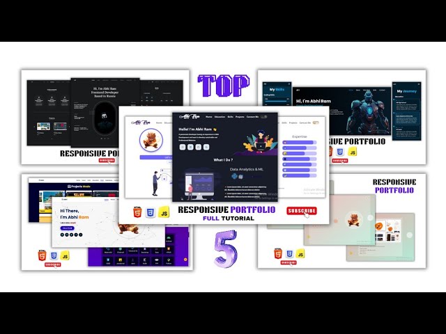 Master Frontend Web Development With 5 Real World Portfolios Using Html CSS JS Beginners to Advanced