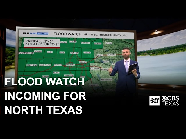 Flood watch on the way for North Texas as cold front expected to bring wave of rain, storms