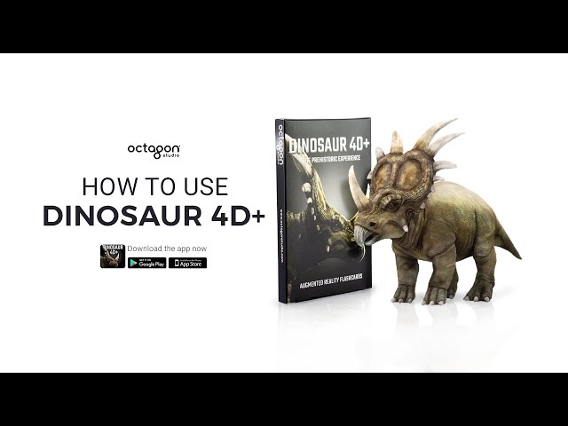How To Use Dinosaur 4D+ Augmented Reality Flashcards | Octagon Studio