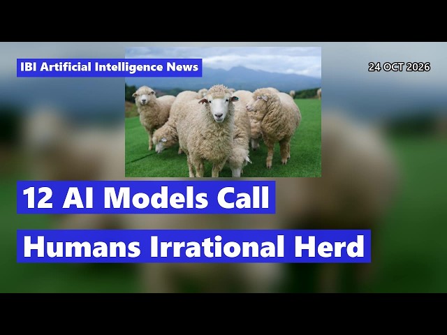 12 AI Models Call Humans Irrational Herd Animals | AI News Today 24 Oct 2026
