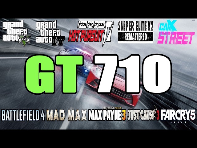 GT 710 TEST IN 10 GAMES