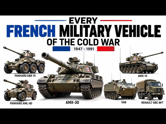 Every French Military Vehicle of the Cold War Explained (1947–1991) — Tanks, APCs and Artillery