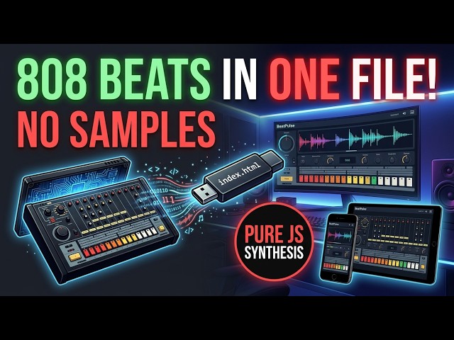 How to Code a Synthesized 16-Step Beatmaker in Pure HTML/JS