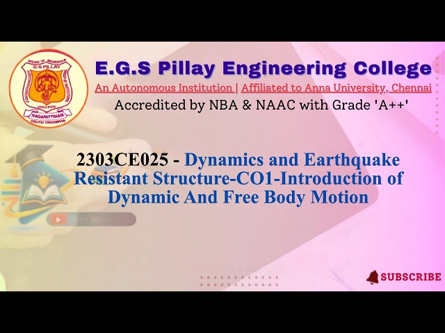 2303CE025 CO1 Introduction of Dynamic And Free Body Moti