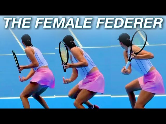 Lilly Tagger’s Aesthetic Strokes | One-Handed Backhand, Forehand, Serve Analysis 