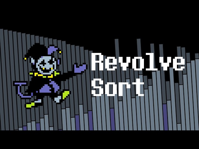 The World Revolving but it's a (real) sorting algorithm