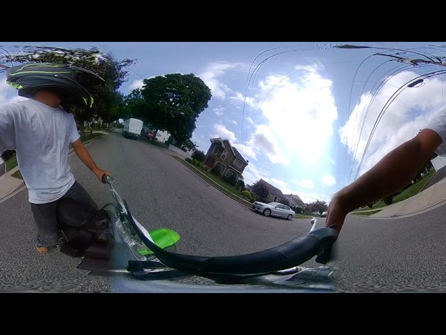 street riding with a 2 stroke
