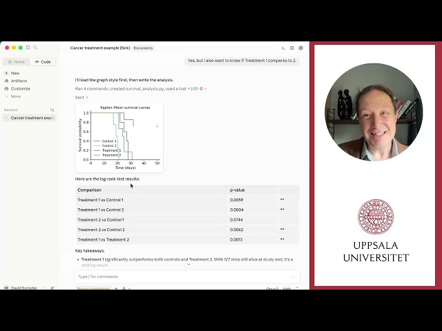 A first example of data analysis with Claude code