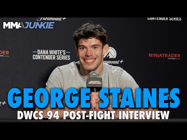 George Staines 'bullied' by Paddy Pimblett in first interview after earning UFC contract | DWCS 94