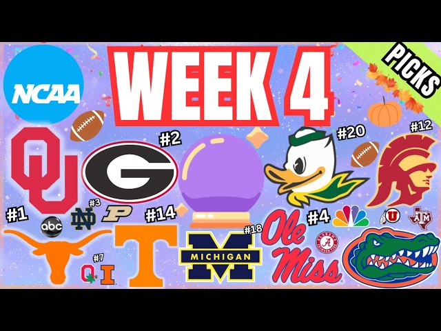 College Football *Week 4* Picks & Predictions 2026!