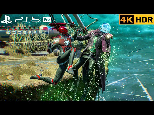 (PS5 PRO) Red Mysterio fights Mysterio Spiderman 2 | 4K HDR |