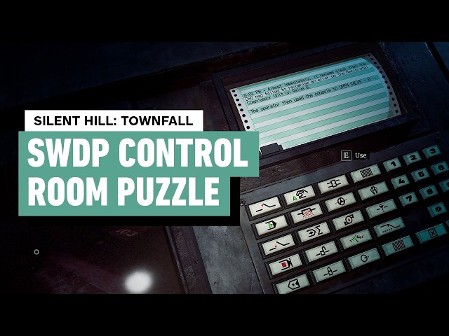 Silent Hill: Townfall - SWDP Control Room Puzzle Solution