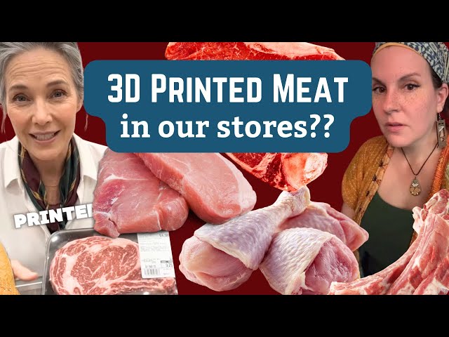 3D PRINTED MEAT on your grocery store shelves???