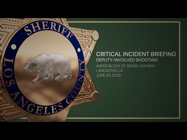Critical Incident Briefing - Lancaster Station, 06/20/26