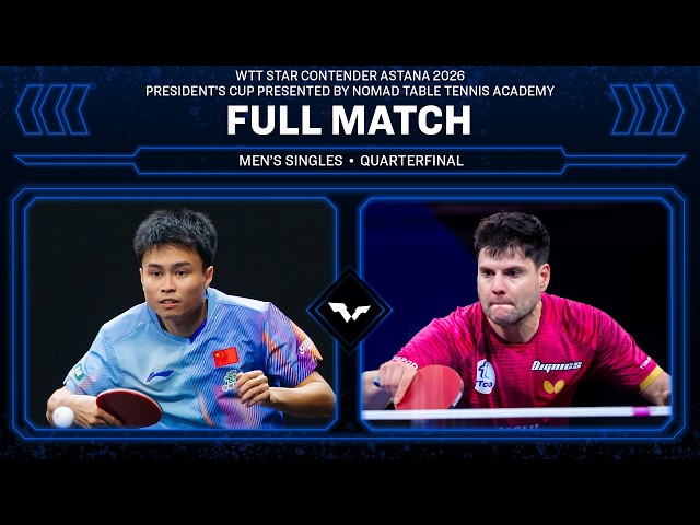 FULL MATCH | Zhou Qihao vs Dimitrij Ovtcharov | MS QF | #WTTAstana 2026