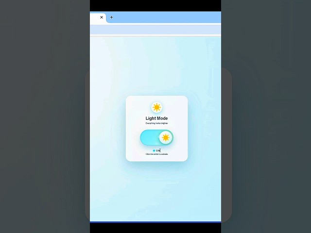 Toggle Button | Animated UI #shorts #css #animation #html #webdevelopment
