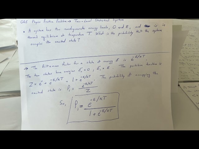 GRE Physics Practice Problem One Hundred Thirty-Two