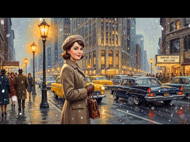First Snowfall in 1950s America... and You Are Safe & Loved | Vintage Americana Jazz