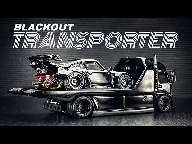 Blackout Team Transport Hot Wheels Custom