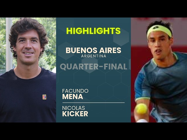 Facundo Mena vs Nicolas Kicker Highlights | Buenos Aires 2026 Quarter-final