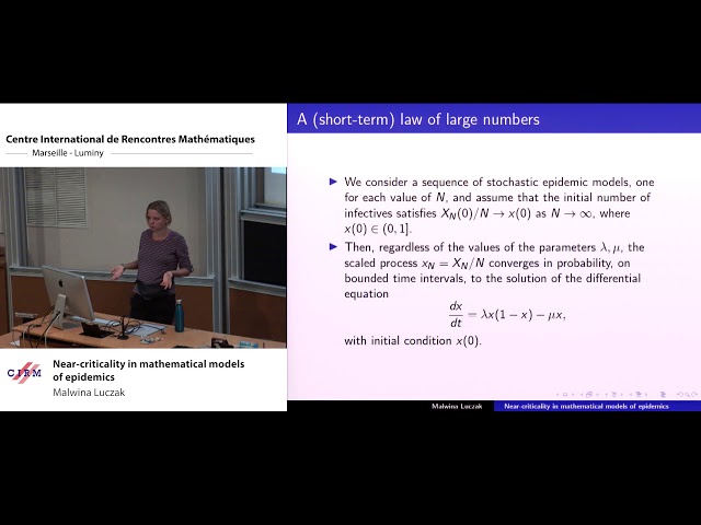 Malwina Luczak: Near-criticality in mathematical models of epidemics