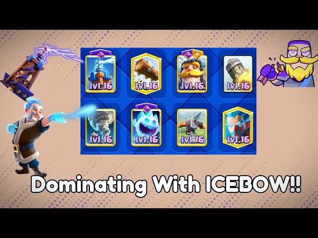 Dominating Trophy Road With "ICEBOW" Clash Royale 