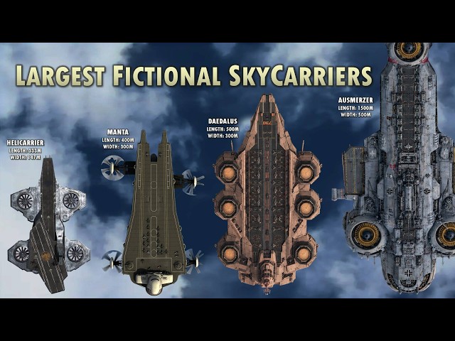 Largest Fictional Flying Aircraft Carriers ever