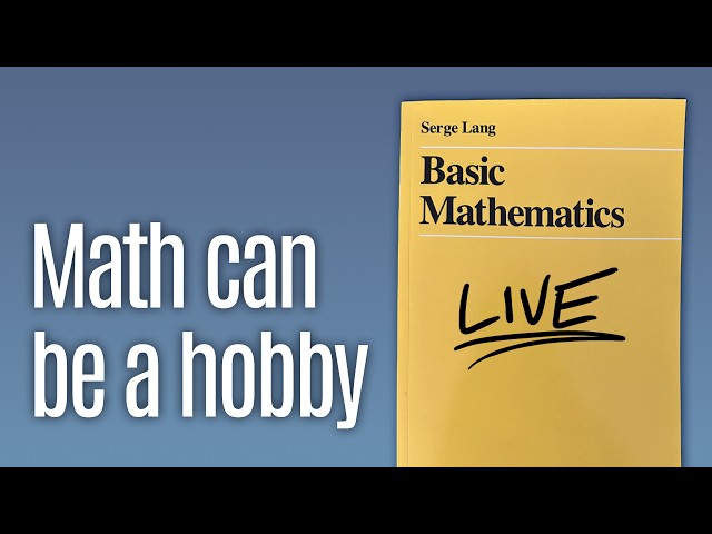 Intro to Pure Math LIVE (Oct 28 2026)